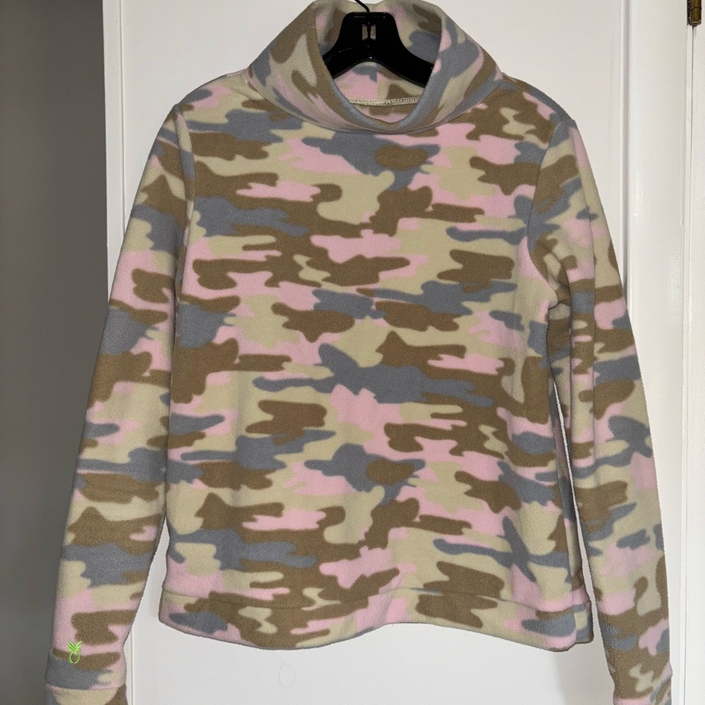 Dudley Stephens Pink and Brown Camo Size Medium Sweater